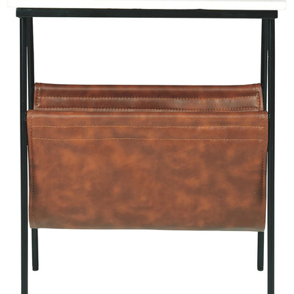 Etanbury - Accent Table - Brown / Black / White