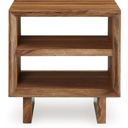 Dressonni - Square End Table - Brown