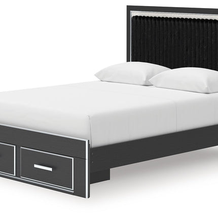 Zuraleus - Upholstered Panel Platform Storage Bed