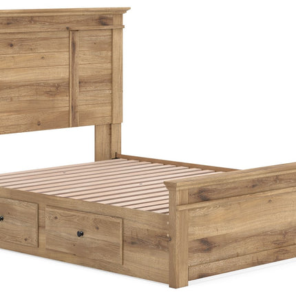 Makidern - Panel Storage Bed
