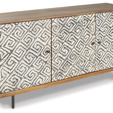 Kerrings - Accent Cabinet - Brown / Black / White