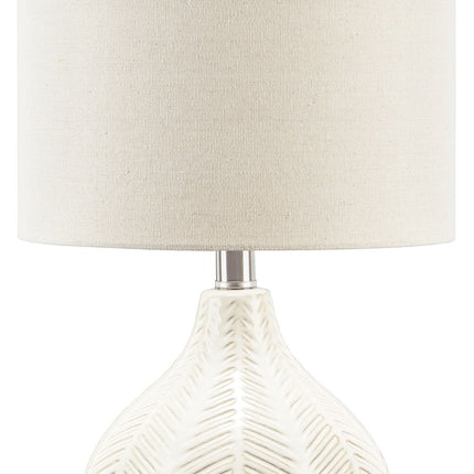 Rainermen - Ceramic Table Lamp  - Off White