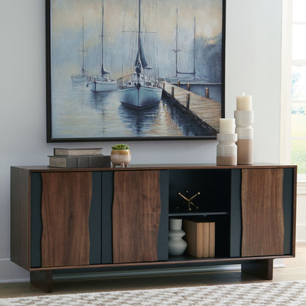 Welby - Accent Cabinet - Brown / Charcoal