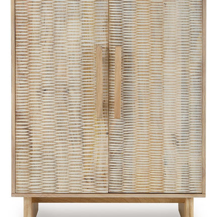 Dallinbury - Accent Cabinet - Natural / White Wash