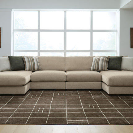 Linenhause - 4-Piece Double Chaise Sectional - Dune