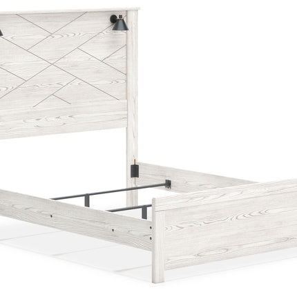 Gerridan - Panel Bed With Sconces