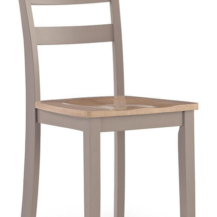 Harperfeld - Dining Room Side Chair (Set of 2) - Natural / Gray