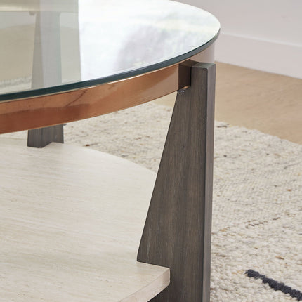 Frazwa - Round Cocktail Table - Multi