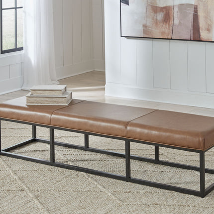 Joston - Accent Bench - Caramel