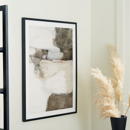 Aldricton - Wall Art - Brown / White