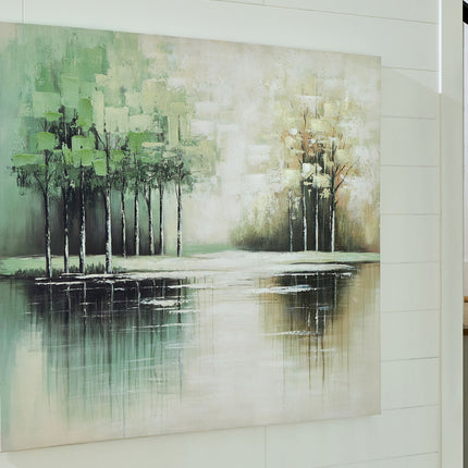 Garlenridge - Wall Art - Green / Tan / White