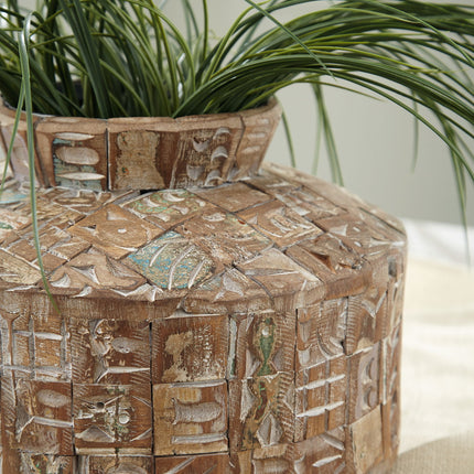 Meltland - Vase - Square - Natural / Black