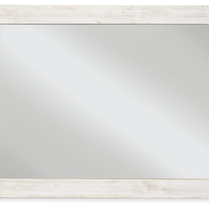 Paxberry - Bedroom Accent Mirror - Whitewash