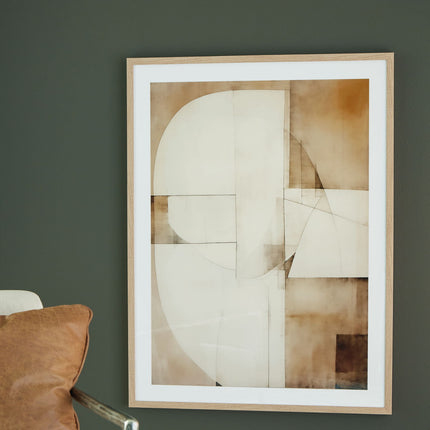 Corlain - Wall Art - Brown / Tan / White