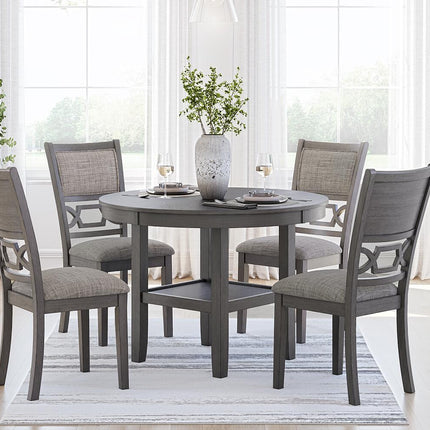 Wrenning - Dining Room Table Set (Set of 5) - Gray