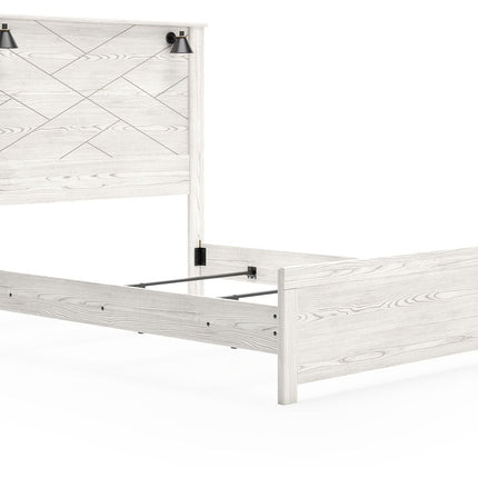 Gerridan - Panel Bed With Sconces