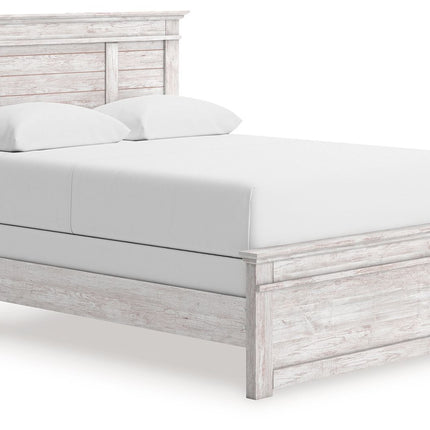 Makidern - Queen Panel Bed - Whitewash