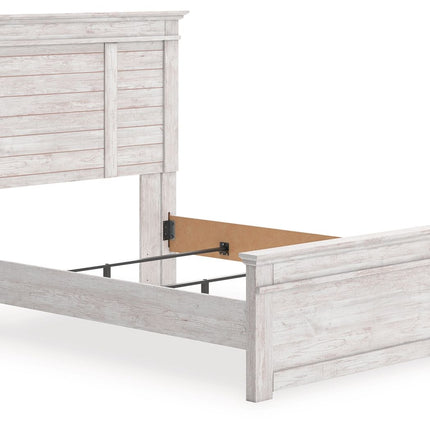 Makidern - Queen Panel Bed - Whitewash
