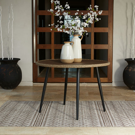 Amaris - Round Dining Table - Brown / Black