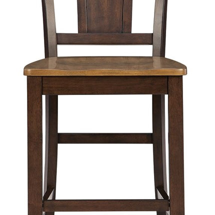 Rylandeen - Barstool (Set of 2) - Light Brown / Dark Brown