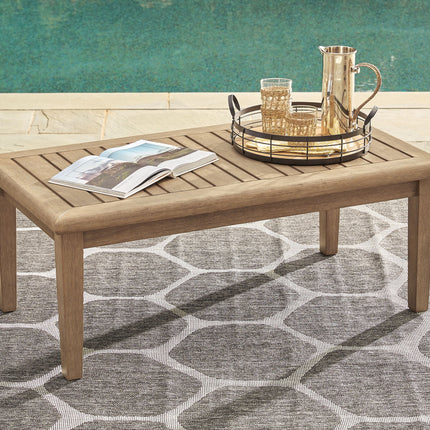 Gerianne - Rectangular Cocktail Table - Brown