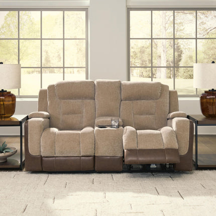 Mixed Motion - Power Reclining Loveseat With Console / Adjustable Headrest
