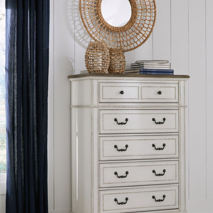 Blendon - Five Drawer Chest - Two-tone