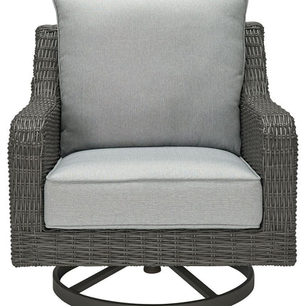 Elite Park - Swivel Lounge w/ Cushion - Gray