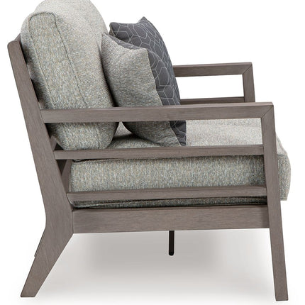 Hillside Barn - Loveseat W/Cushion - Gray / Brown