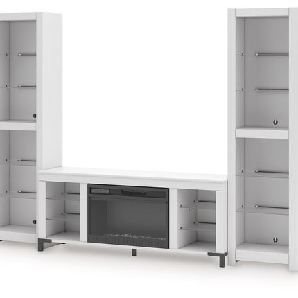 Brollevi - 3-Piece Entertainment Center - White