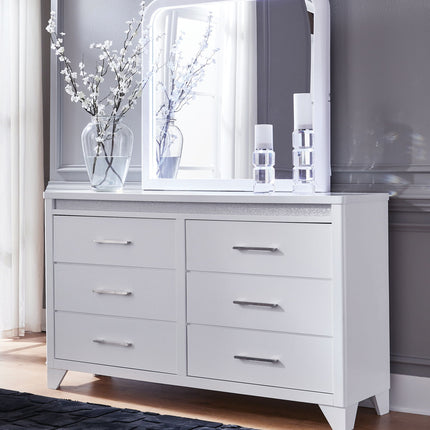 Jarlee - Dresser And Mirror - White