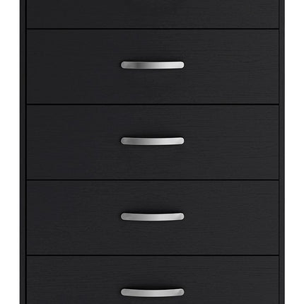 Finch - Five Drawer Chest - 46" Height - Black