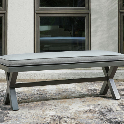 Elite Park - Bench With Cushion - Gray