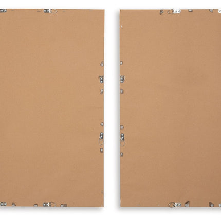 Holport - Wall Art Set (Set of 2) - Blue / White