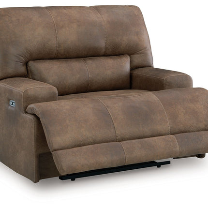 Beckley Place - Power Recliner With Adjustable Headrest - Earth