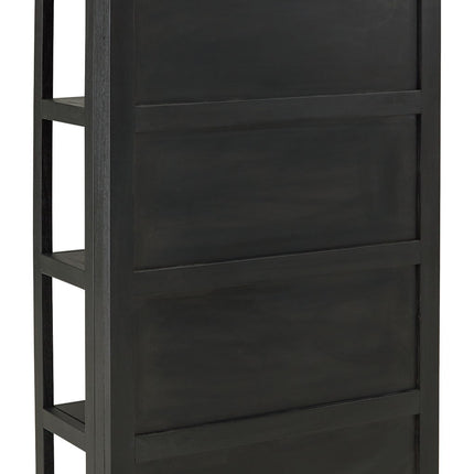 Abyard - Bookcase - Black / Natural