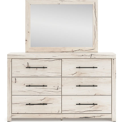 Lawroy - Dresser And Mirror - Light Natural