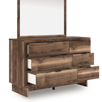 Chirason - Dresser And Mirror - Brown