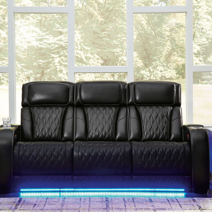 Boyington - 2 Pc. - Power Reclining Sofa And Loveseat - Black