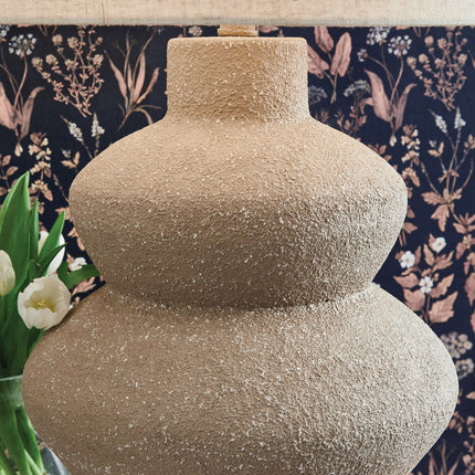 Jossleigh - Metal Table Lamp - Beige