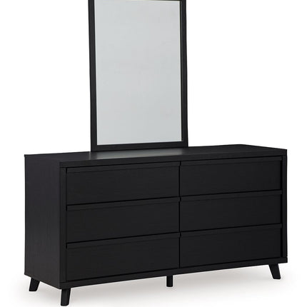 Danziar - Dresser And Mirror - Black