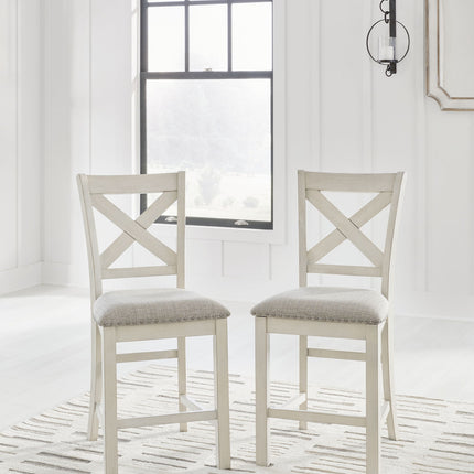 Robbinsdale - Upholstered Barstool (Set of 2) - Antique White