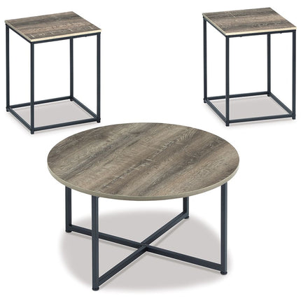 Wadeworth - Occasional Table Set (Set of 3) - Brown / Beige
