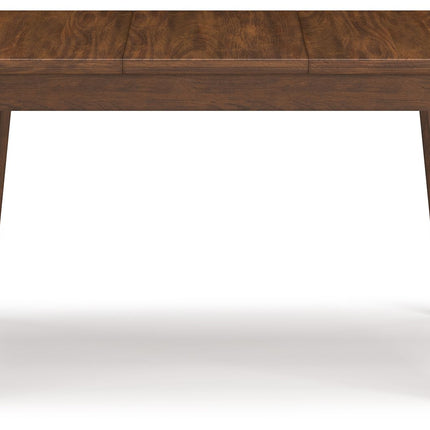 Lyncott - Rectangular Dining Room Butterfly Extension Table - Brown