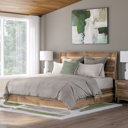 Chirason - Panel Bed With Storage