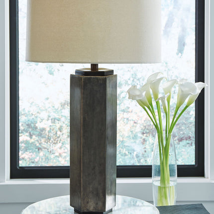 Dirkton - Metal Table Lamp  - Antique Pewter Finish