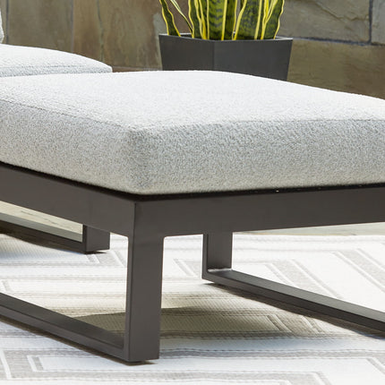 Beachloft - Ottoman With Cushion - Black / Gray