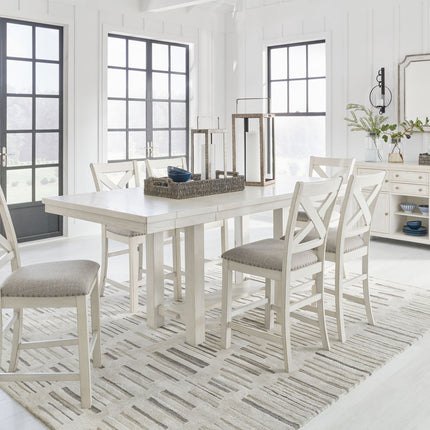 Robbinsdale - Rectangular Counter Height Dining Extension Table Set