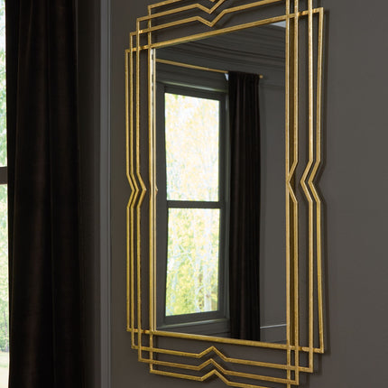 Claybrook - Accent Mirror - Gold Finish