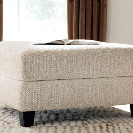 Steelwater Retreat - Oversized Accent Ottoman - Latte